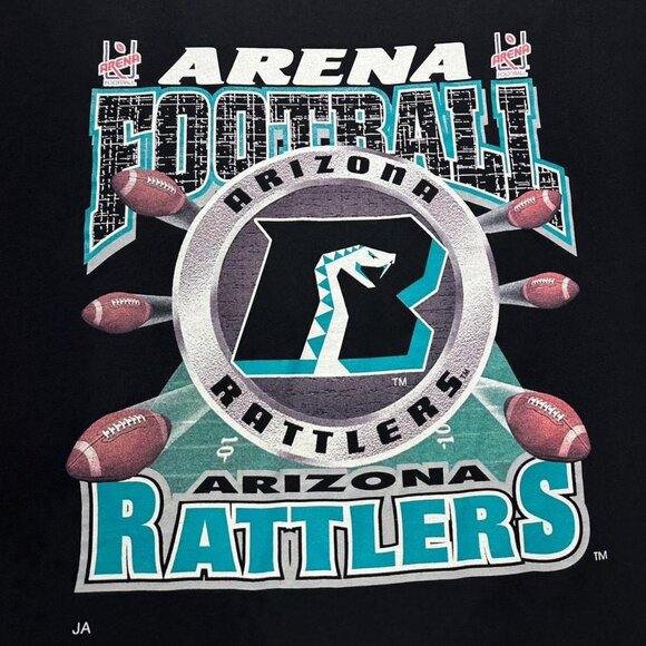 Vintage Arizona Rattlers Football Flying T-Shirt - Picture 3 of 4